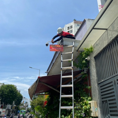 Chân Đế Camera Cong Chữ L Có Box Tròn Dài 65cm